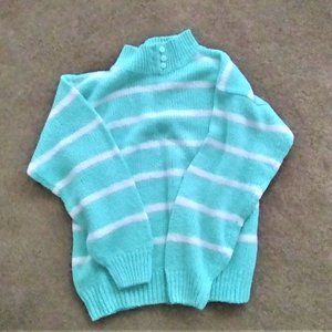 LIZ THOMAS LONG SLEEVE ACRYLIC KNIT SWEATER